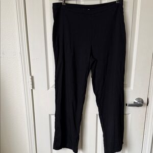 EILEEN FISHER Black Women's 14 Pants.